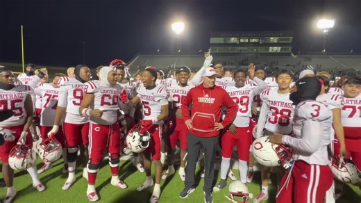 Carthage Independent School District on Instagram: "No better way to end the night than the Bulldogs singing Happy Birthday to Head Coach Scott Surratt right there on the field after punching their ticket to the #UILState Championship game! 🥳🎉 What a special moment that says everything about the bond, the respect, and the tradition behind Carthage Football. 👏 #DefendTheStandard"