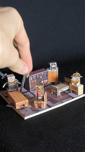 DIY Cozy Dungeon Room Papercraft - DND Roleplay Miniatures