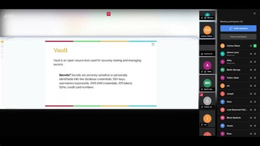 Managing secrets with Terraform and HashiCorp Vault | Calvine Otieno, Senior DevOps/Cloud Engineer | Agnes Nduta