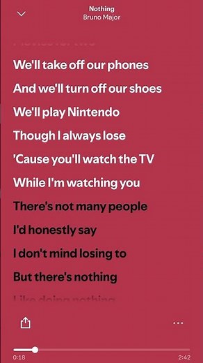 Bruno Major - Nothing (Lyrics) #lyrics #brunomajor #nothing