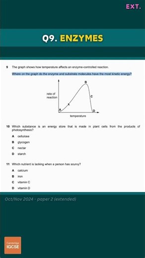IGCSE Biology - Multiple Choice - Extended (paper 2) - Exams from 2025 #biology #exams #revision