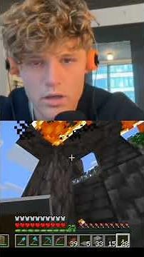 Ryan Trahan burns his Minecraft mineshaft.