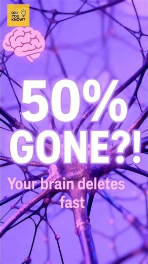 🧠 Did You Know You Forget Half of What You Learn in Just One Hour? #shorts