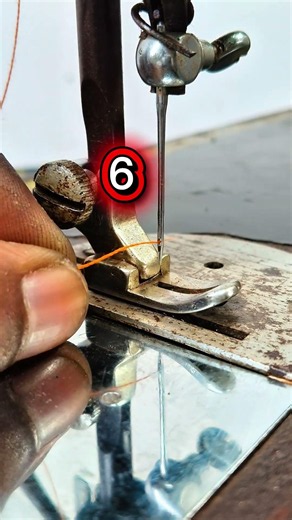 Correct rules for sewing machine threading #sewingmachine #diy #foryou #sewing #youtubeshorts