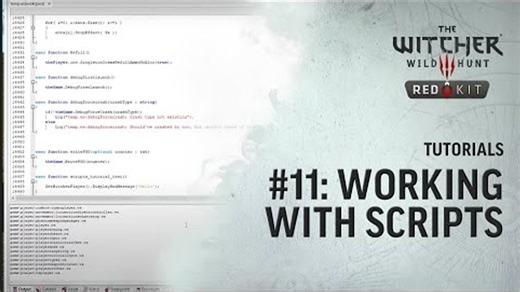 The Witcher 3 REDkit — Tutorial #11_ Working With Scripts