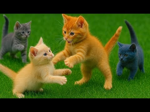 💕 Adorable Kittens & Friends 🐶🐇🐹🐥 | Sweet Cat Sounds & Playful Moments