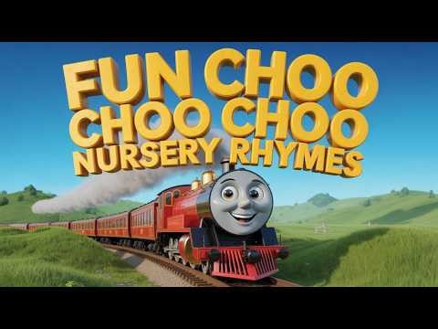 Fun Train Song for Kids | Choo Choo Nursery Rhyme | Educational Toddler Preschool Songs