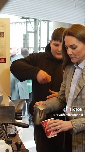 Princess Kate Serves Prince William Coffee at Borough Market