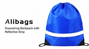 Watch Drawstring Backpack with Reflective Strip on Amazon Live