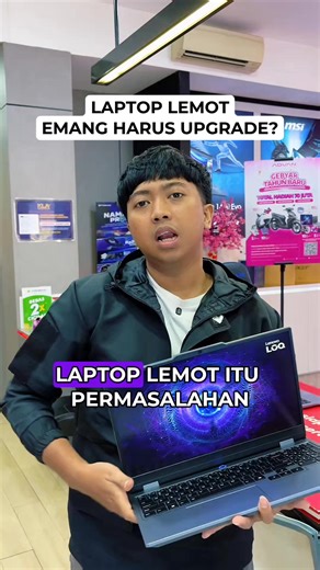 Laptop lemot? GANTI RAM? GANTI SSD? Belum tentu!! Siapa tau cuma debu numpuk di kipas trus overheat😏 Daripada mager bersihin, bawa aja ke KLA Computer, khusus mahasiswa kamu bilang aja mau claim free cleaning di @klacomputer.babatan cukup tunjukin kartu mahasiswa aja! Buruan ya! Mimin tunggu 😋