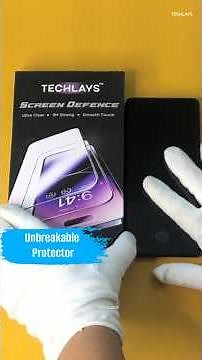 👉 Unbreakable Screen Protector Installation | Techlays
