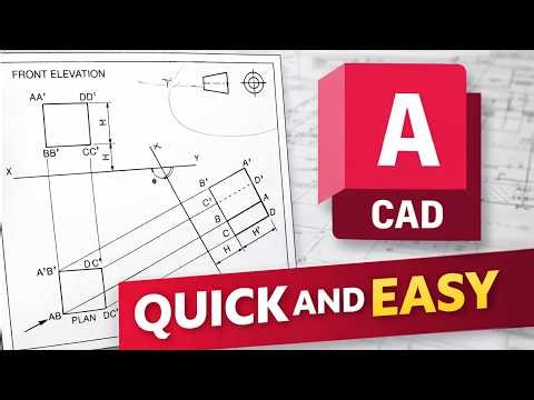 How to complete this Auxiliary projection drawing in AutoCAD