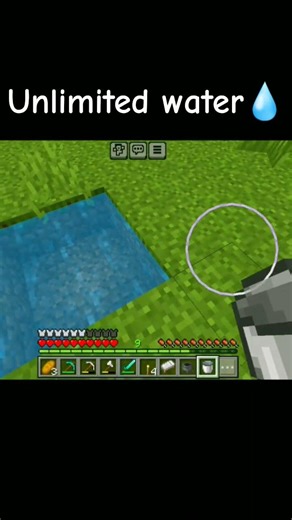 Minecraft trial me unlimited water source💧 😱😱 #shorts