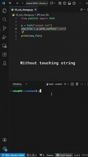 #64 Change File Extension Easily – Python Pathlib Tip