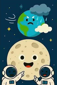 Why Does the Moon Have Craters? | Fun Space Science for Kids 🌙✨