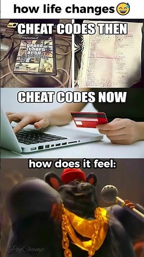 Cheat codes THEN vs NOW 💀