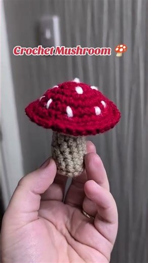 Crochet Mushroom Pattern #crochet #crochetideas #crochetpatterns #amigurumi #mushroom #crocheting