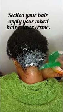 Tutorial: How to use lush relaxer on natural hair part 1. #relaxer #hairstyle #hair #haircare