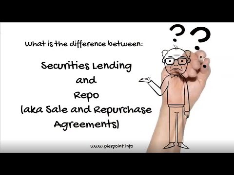 Securities Lending versus Repo