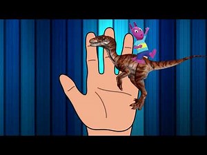 Finger Family Backyardigans riding on Dinosaurs Nursery Rhyme Song