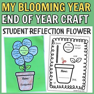 My Blooming Year End of Year Craft | Student Reflection Flower