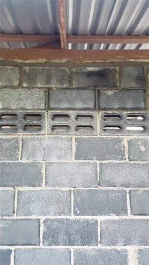 Ventilation block bricks #renovatingoldhouse #backyardbathroominthecountyroad