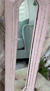 Vintage Shabby Chic Pink Mirror: Distressed Embossed Wall Decor - Etsy