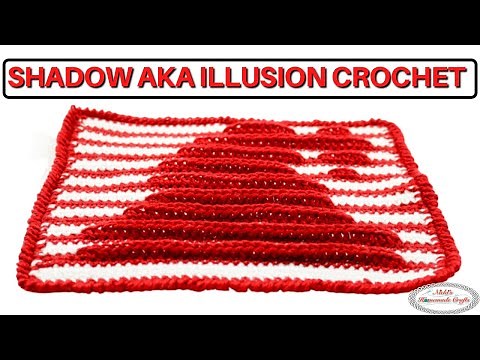 How to Crochet Shadow Crochet aka Illusion Crochet