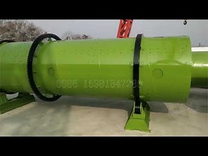 Working process of rotary drum granulator for fertilizer