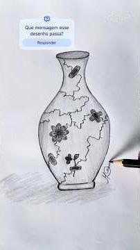 Que mensagem esse desenho passa? desenho a lápis fácil de desenhar passo a passo #artdrawing