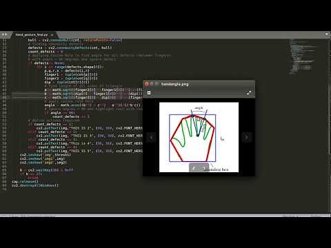 Hand Gesture Recognition using OpenCV and Python (Haar Cascade)