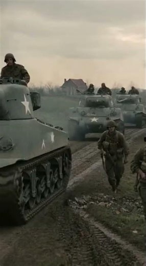 Shermans Push Forward 🇺🇸🛠️ #WW2 #ShermanTank #Allies