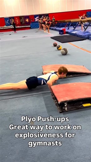 Keith on Instagram: "PLYO PUSH-UPS Gymnastics requires you to be powerful and quick. Just like doing Plyometrics for your legs you can do them for your upper body also. We do this exercise as part of our pre-strength before practice. The goal is to try to push off as quickly and powerful as possible. Give it a try for sets of 15! - #gymnasty #gymnastics #plyometrics #plyometricstraining #crossfit #cfgymnastics"