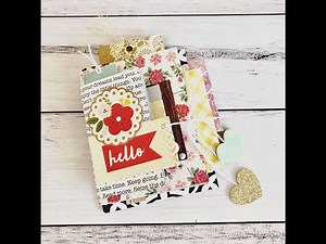 USE YOUR PAPER SCRAPS | Mini Happy Mail Flipbook | Mini Album | Junk Journal | TUTORIAL