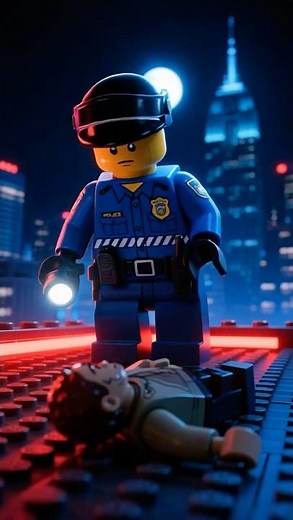 Lego City Night Chase 🚨 | Epic Police Takedown in the Dark! #LegoCity #LegoShorts #PoliceChase