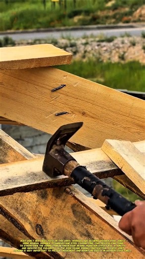 Traditional Roof Joint Locking Technique | Manual Timber Construction.