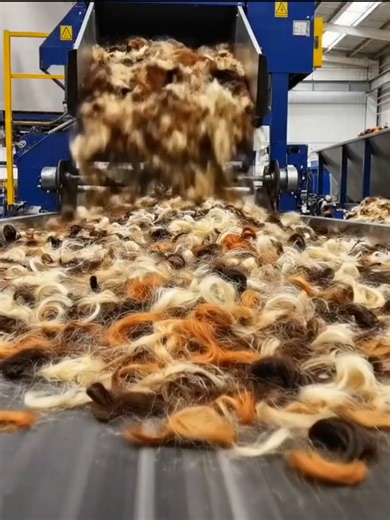 Inside a Human Hair Recycling Factory