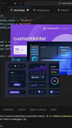 Python Customtkinter Advantages #art #coding #programming #python #ai