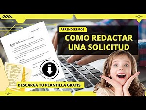 COMO REDACTAR UNA SOLICITUD 2022 | Descarga tu modelo de solicitud gratis!!!