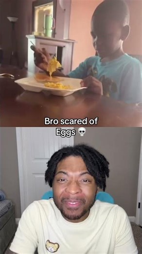 Bro scared of Eggs 💀