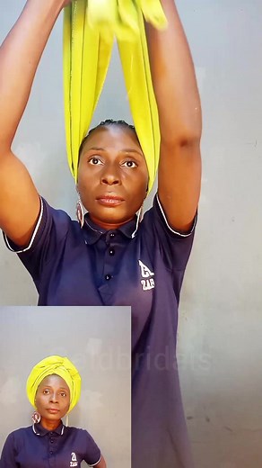 70K views · 808 reactions | Too simple to try #GoldBridal #gele #tutorial #scarf | Gold bridal | Facebook
