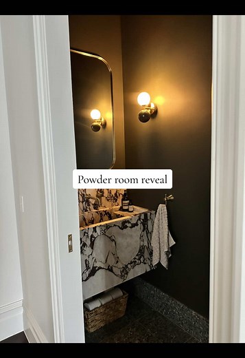 Stunning Powder Room Makeover with Terrazzo and Marble