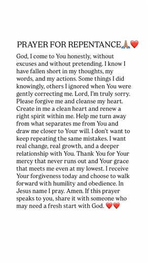 PRAYER FOR REPENTANCE AND FORGIVENESS TURN BACK TO GOD #prayer #christianprayer