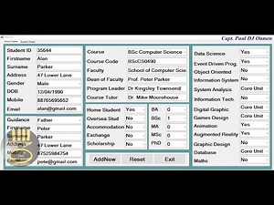 How to Create School Management System with MySQL Database in Visual C++ - Part 3 of 3