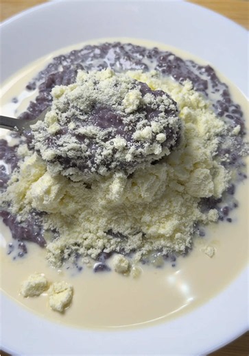 Ube Champorado Gatas #food #fy #foryoupage #fypシ #foryou | ube champorado recipe