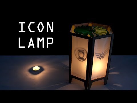 How to make SPINNING ICON LAMP for Christmas - Just5mins
