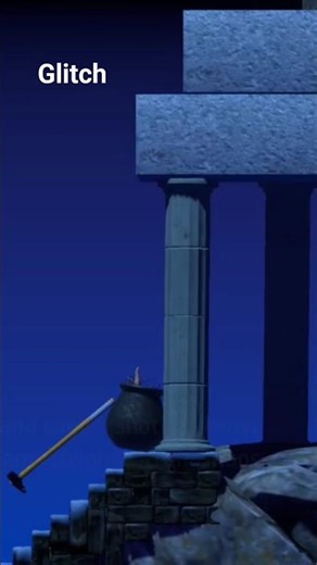 getting over it glitch 😕#gattingoverit #gameplay #games