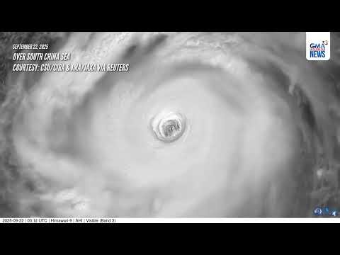 Satellite image shows Super Typhoon Ragasa (ST Nando) over South China Sea | GMA Integrated News
