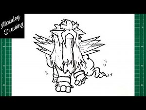 How to Draw Entei - Legendary Pokemon