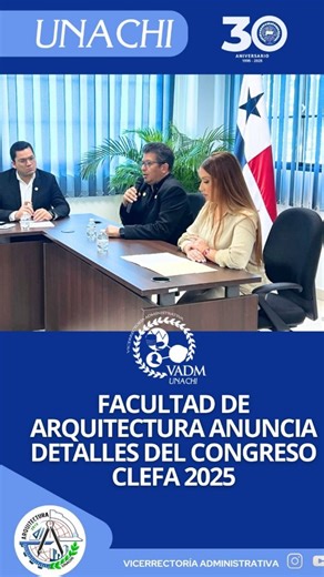 Vicerrectoría Administrativa on Instagram: "La Universidad Autónoma de Chiriquí será sede de XXIX CLEFA 2025. La Universidad Autónoma de Chiriquí (UNACHI) será sede de la XXIX Conferencia Latinoamericana de Escuelas y Facultades de Arquitectura (CLEFA 2025), que por primera vez se realizará en Panamá del 20 al 24 de octubre en el Gimnasio La Basita, en David. Bajo el lema “Arquitectura y ciudad: innovación para un futuro sostenible”, el evento reunirá a más de 180 facultades de arquitectura de 2
